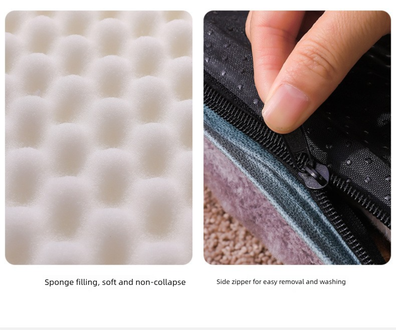 Grey Thickened Pet Sofa Bed – M (50x35cm) | Washable Dog & Cat Mat