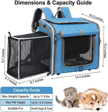 3-in-1 Expandable Pet Bike Carrier & Backpack – Grey