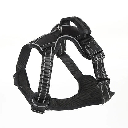 Reflective No-Pull Dog Harness – Red, Extra Large (with 1.5m Lead)