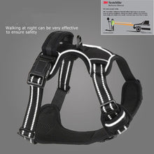 Reflective No-Pull Dog Harness – Blue, Medium (with 1.5m Lead)