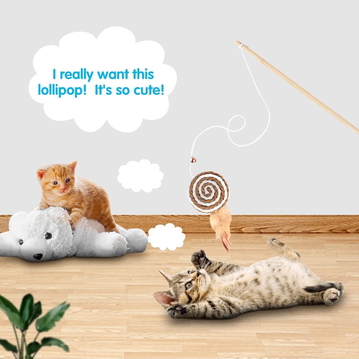 Interactive Cat Fishing Rod Toy Set – 2 Pack