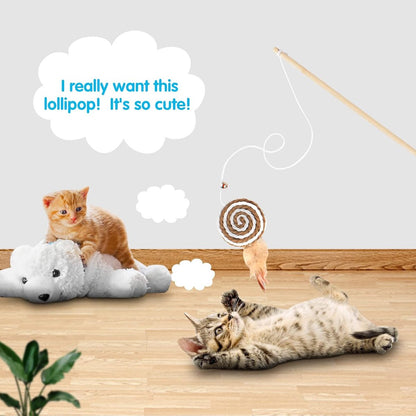 Interactive Cat Fishing Rod Toy Set – 2 Pack