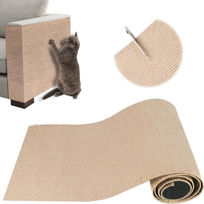 Self-Adhesive Cat Scratching Mat – 40x200cm, Cuttable Sisal Roll