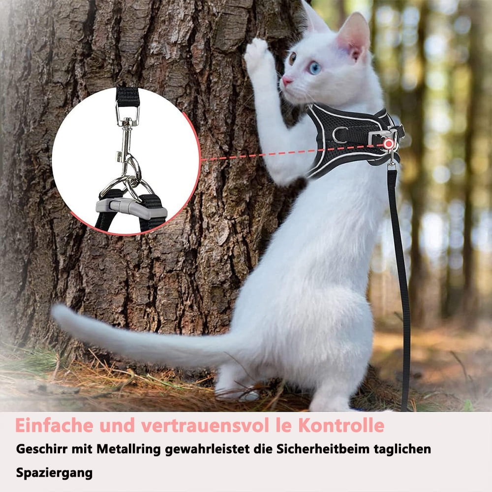 Escape-Proof Cat Harness & Leash Set – Size XXS