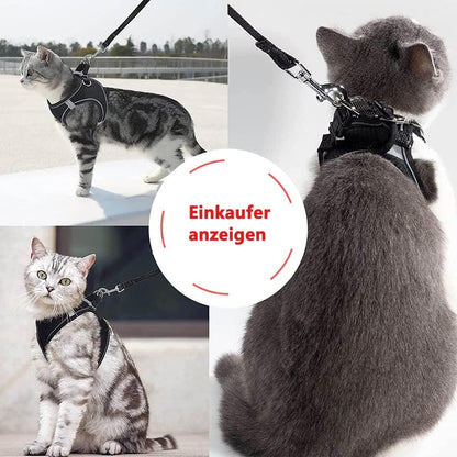 Escape-Proof Cat Harness & Leash Set – Size XXS