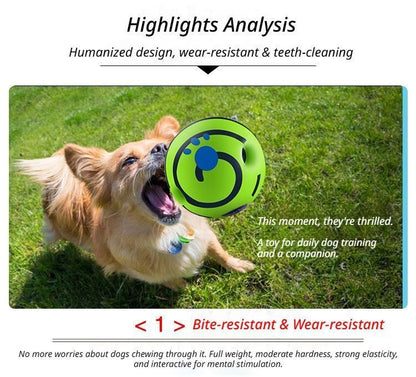 Dog Squeaky Ball – 10cm PVC Chew Toy for Medium Dogs