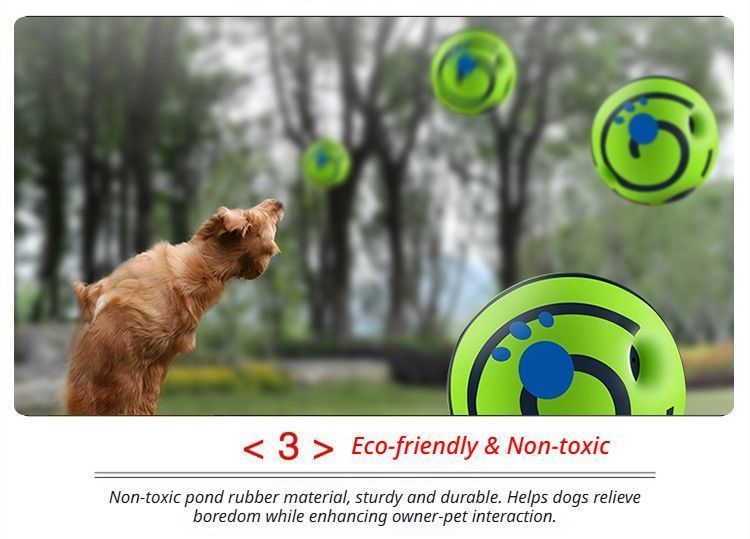 Dog Squeaky Ball – 14cm PVC Chew Toy for Large Dogs