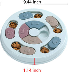 Dog Twister Puzzle Toy - Interactive Intelligence Game for Dogs - Blue