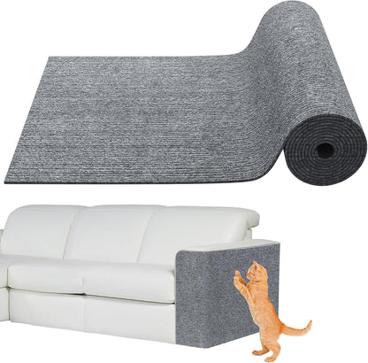 Trimmable Self-Adhesive Cat Scratching Mat – Light Grey (200cm x 40cm)