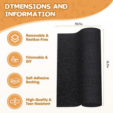 Trimmable Self-Adhesive Cat Scratching Mat – Light Grey (200cm x 40cm)