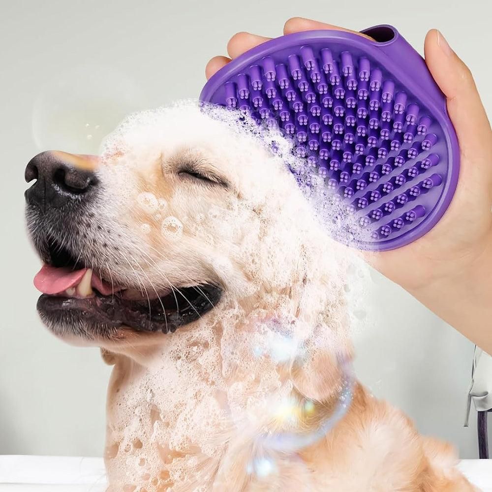 Pet Grooming Brush Set 2-Pack – Double-Sided Brush & Shampoo Brush for Dogs, Cats & Horses