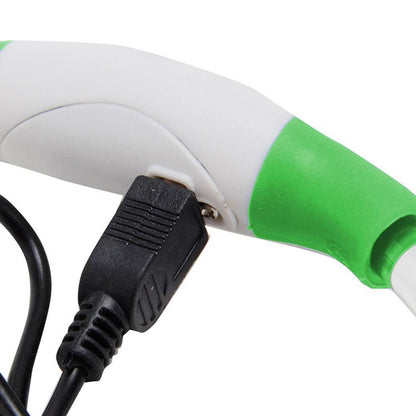 Green LED Dog Collar – USB Rechargeable Light-Up Safety Collar – Small
