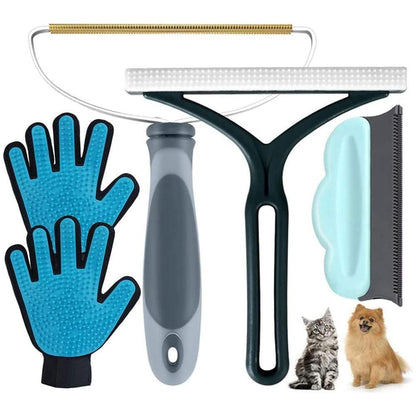 Pet Hair Remover Set 5-Pack – Lint & Fur Removal Tools for Home & Car