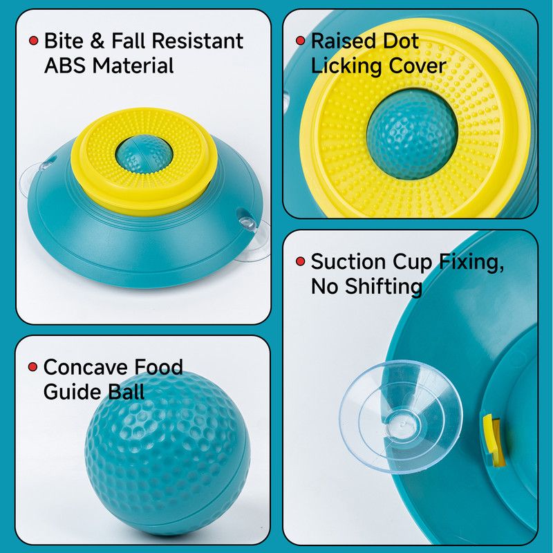 Slow Feeder Lick Bowl for Cats & Dogs – Green