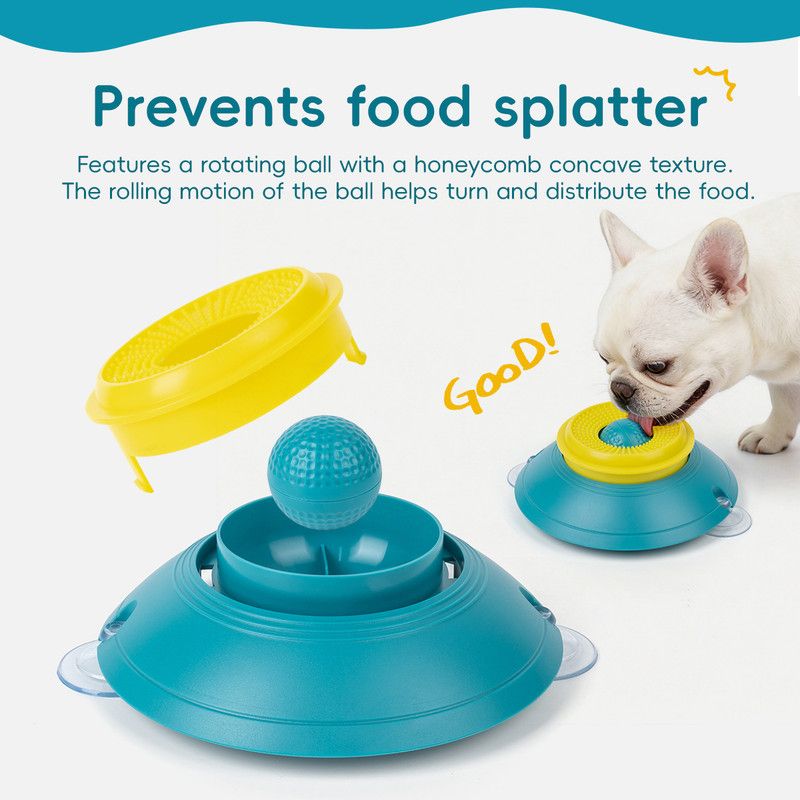Slow Feeder Lick Bowl for Cats & Dogs – Green