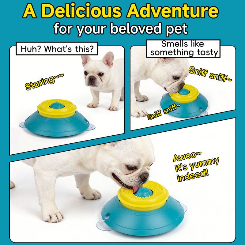Slow Feeder Lick Bowl for Cats & Dogs – Green