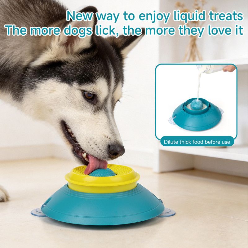 Slow Feeder Lick Bowl for Cats & Dogs – Green