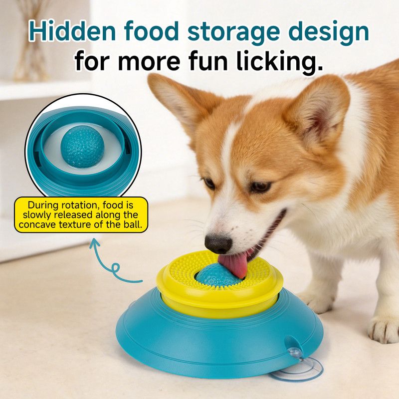 Slow Feeder Lick Bowl for Cats & Dogs – Green