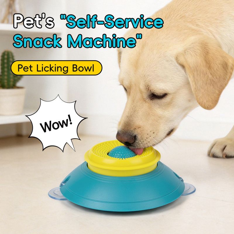 Slow Feeder Lick Bowl for Cats & Dogs – Green