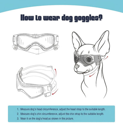Adjustable Pet Sunglasses – Black Small