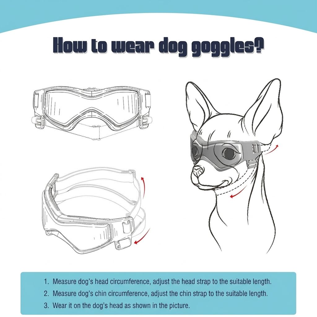 Adjustable Pet Sunglasses – Black XS