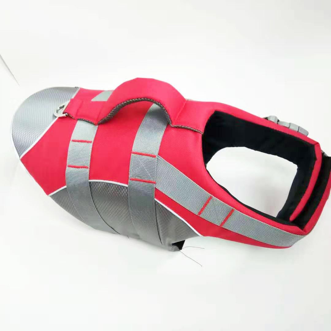 Dog Life Jacket with Grab Handle – Orange Large