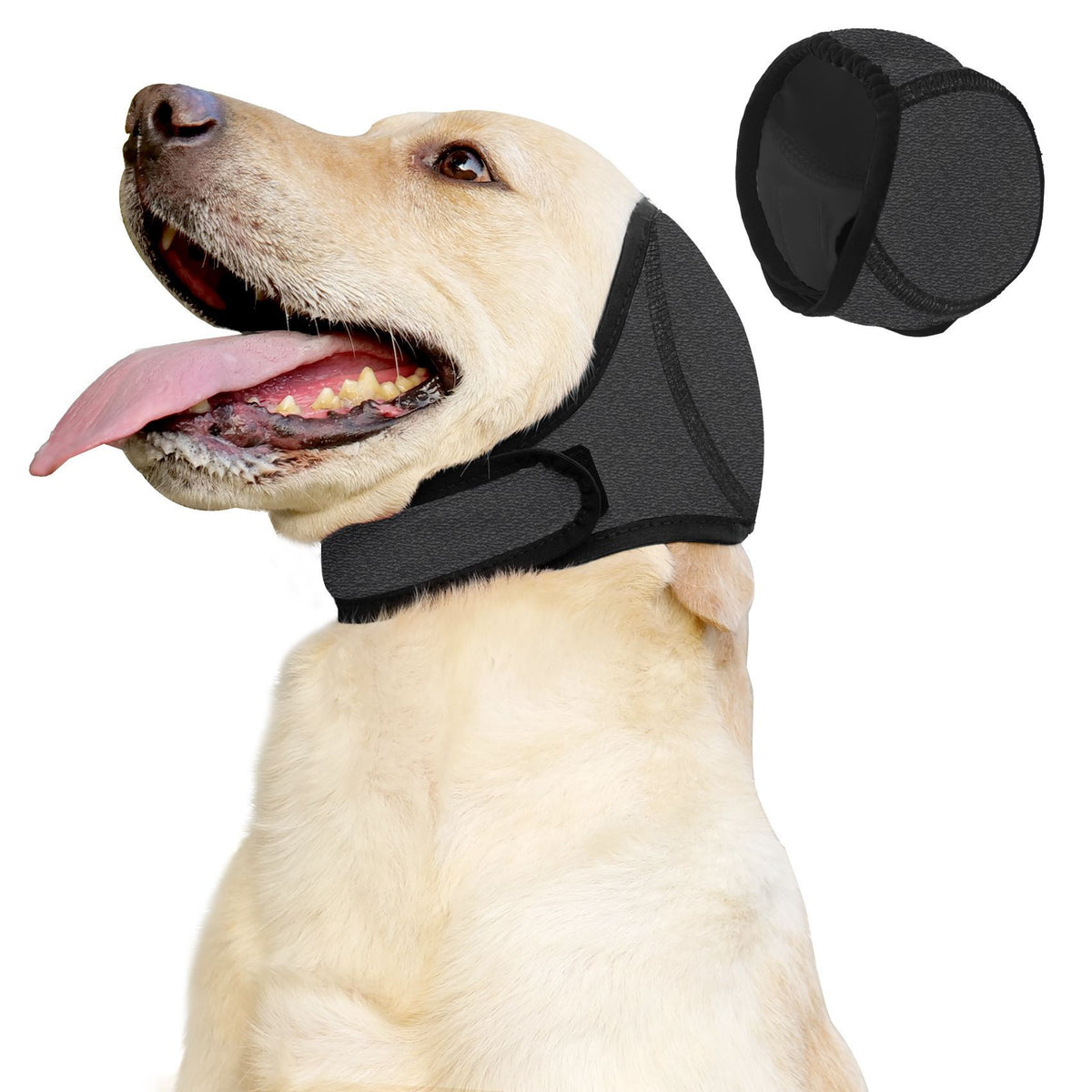 Adjustable Dog Ear Cover – Grey Large