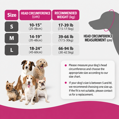Adjustable Dog Ear Cover – Grey Large