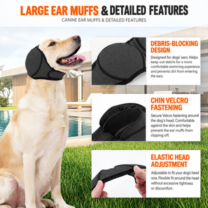 Adjustable Dog Ear Cover – Grey Small