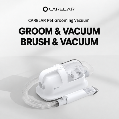 5-in-1 Pet Grooming Vacuum Kit – White