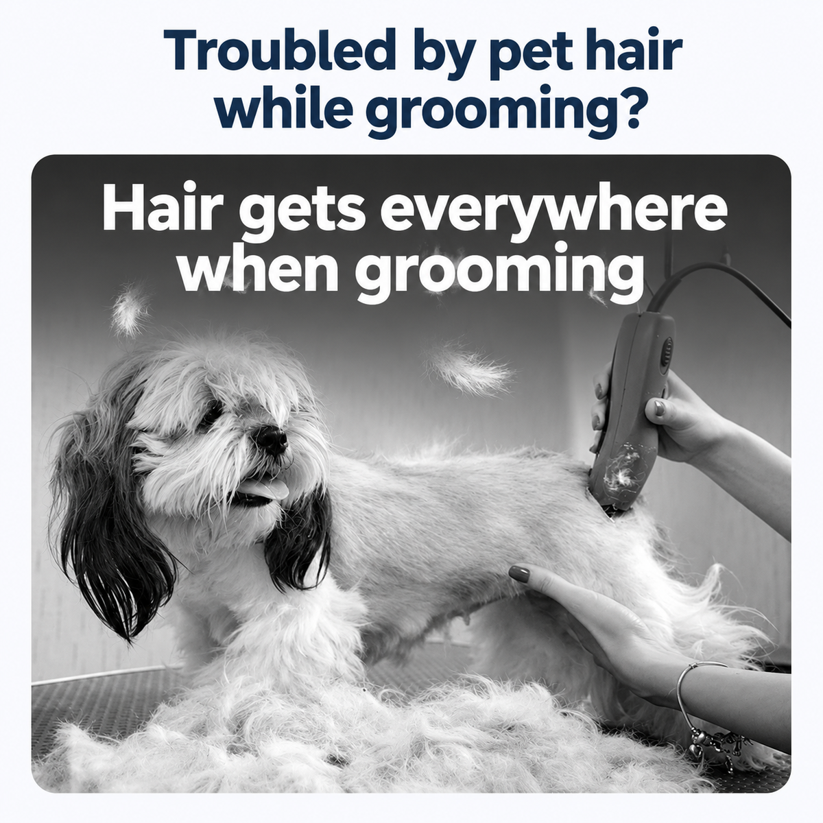 5-in-1 Pet Grooming Vacuum Kit – White