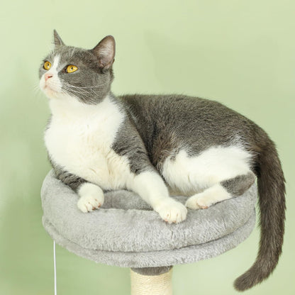 CARLA HOME Large Cat Tree Tower for Indoor Cats – Plush Perch, Condo, Sisal Posts, Hanging Ball & Paw Scratcher