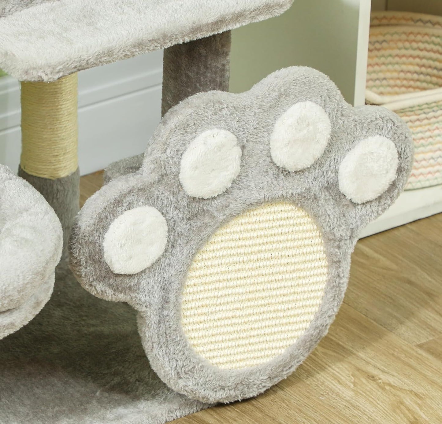 CARLA HOME Large Cat Tree Tower for Indoor Cats – Plush Perch, Condo, Sisal Posts, Hanging Ball & Paw Scratcher
