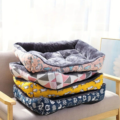Blue Pet Dog Bed Sofa Mat – XL, Breathable & Washable