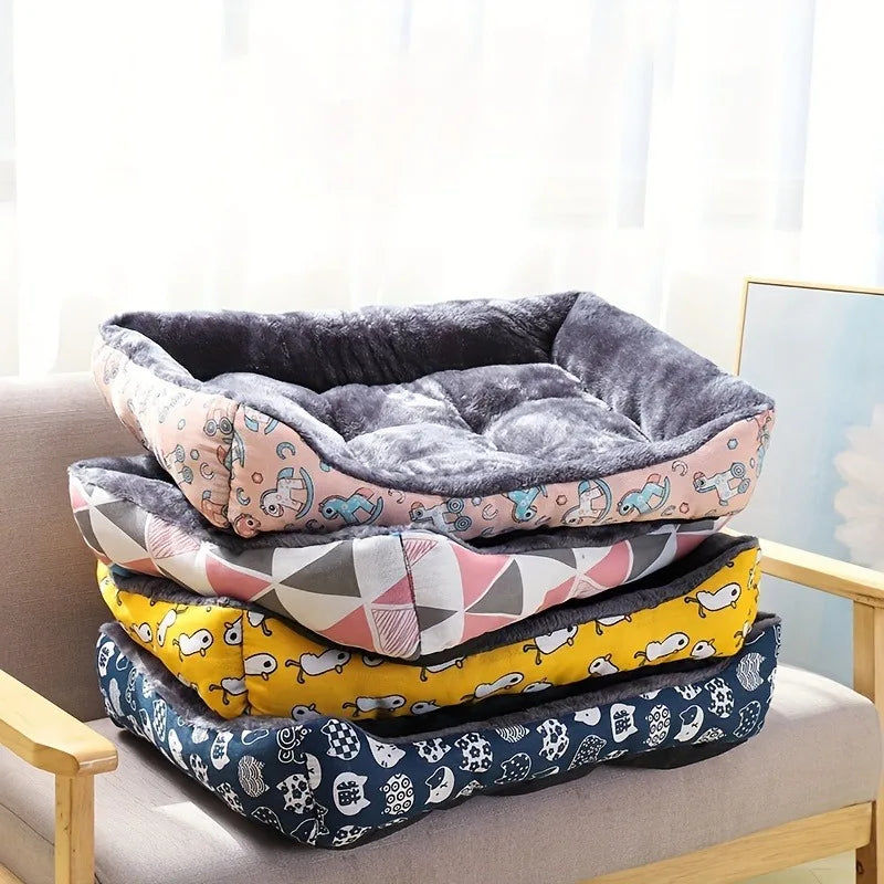 Blue Pet Dog Bed Sofa Mat – XXL, Breathable & Washable