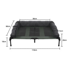 XL Foldable Elevated Dog Bed – 110x80x28cm, Indoor & Outdoor Raised Pet Cot