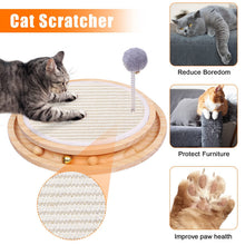 Wooden Interactive Cat Toy - Spinning Track & Wand