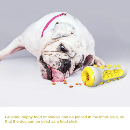 Blue Durable Dog Chew Toy – TPR & Nylon Toothbrush Design