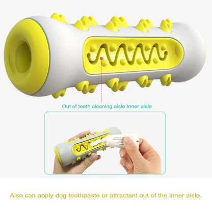 Blue Durable Dog Chew Toy – TPR & Nylon Toothbrush Design