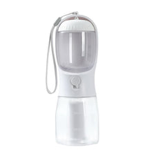 3-in-1 Portable Pet Water Bottle – White, 300mL
