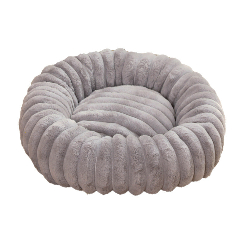 Round Plush Pet Bed - 40cm