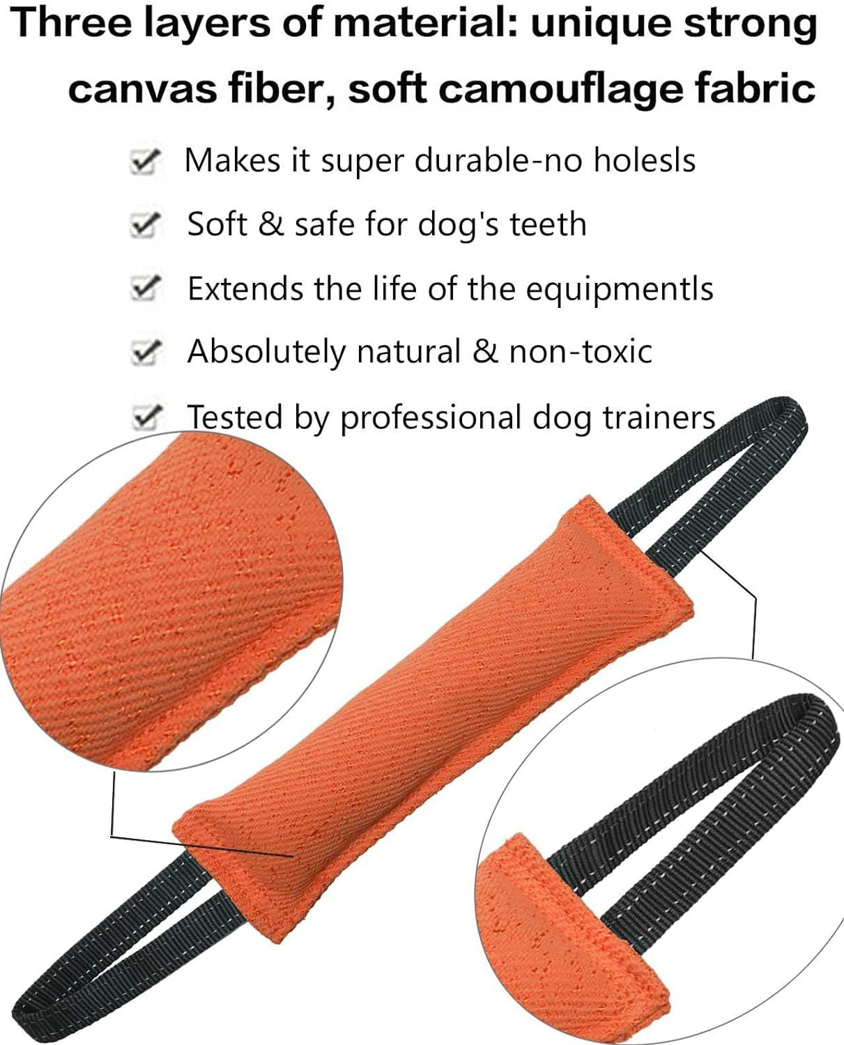 Blue Tug-of-War Dog Training Toy – 2 Pack, Tear-Resistant