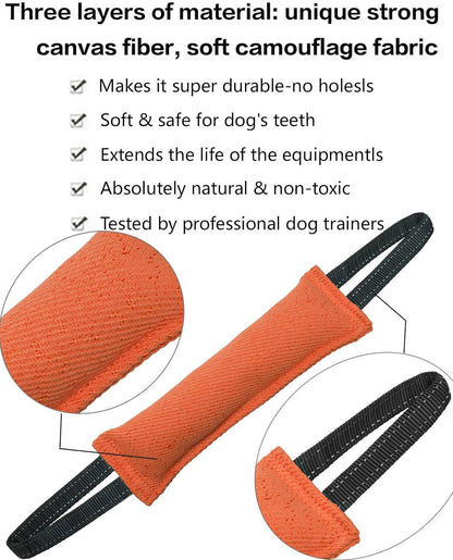 Blue Tug-of-War Dog Training Toy – 2 Pack, Tear-Resistant
