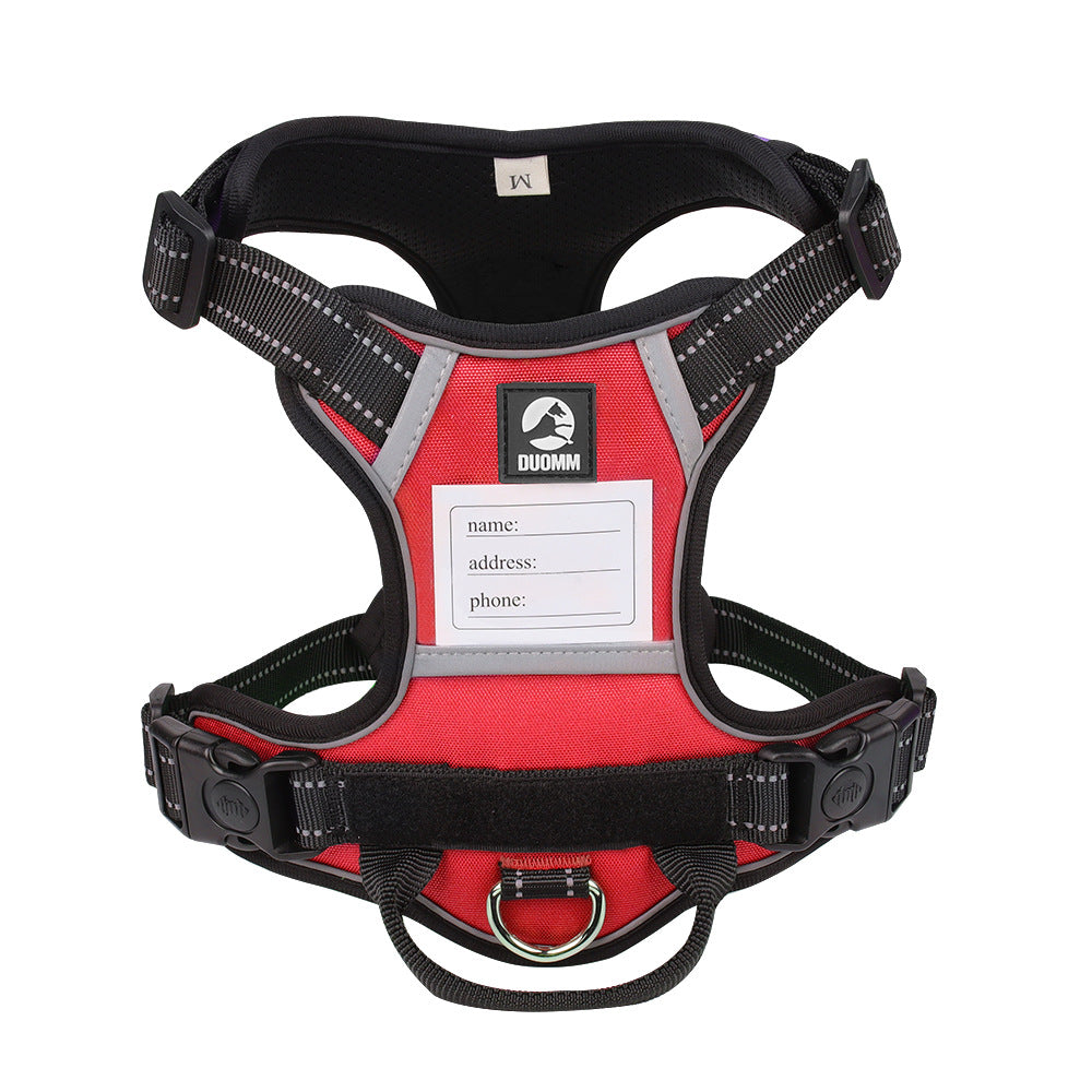 Red Reflective No-Pull Dog Harness - Size S