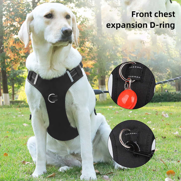 Red Reflective No-Pull Dog Harness - Size S