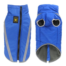 Blue Reflective Waterproof Winter Dog Jacket – Size 4XL