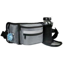 Dog Training Belt Bag with Water Bottle Holder – Grey