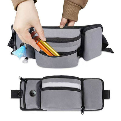 Dog Training Belt Bag with Water Bottle Holder – Grey