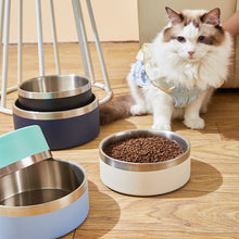 Black & Silver Premium 304 Stainless Steel Pet Bowl – 946ml, Non-Slip & Anti-Tip