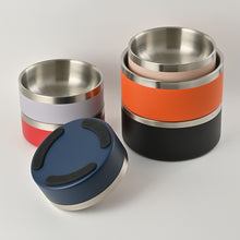 Silver 304 Stainless Steel Pet Bowl – 1890ml, Non-Slip & Anti-Tip